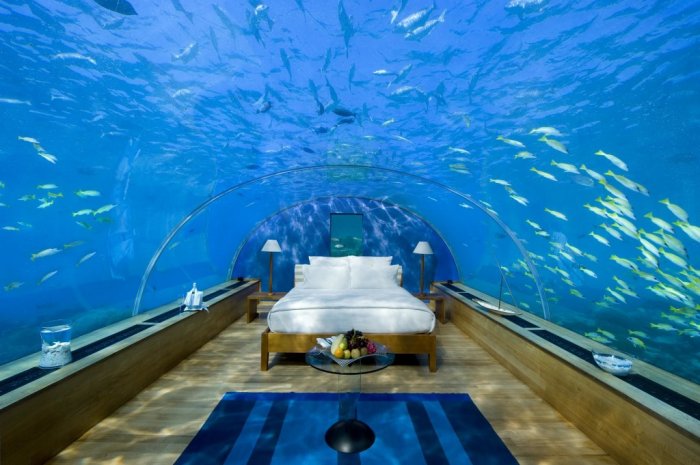 Подводный отель на Мальдивах -  это просто сказка