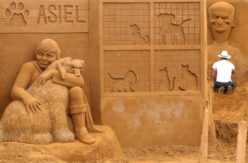 Фестиваль песчаных скульптур в Остенде  Приколы,Бельгия,песок,скульптуры,фестивали