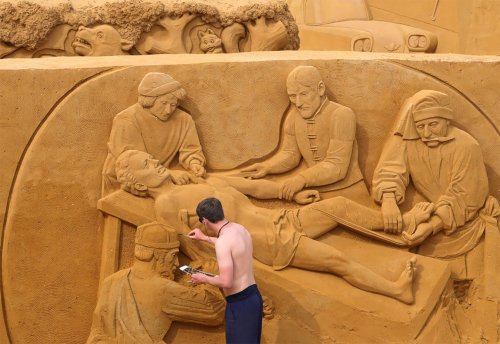 Фестиваль песчаных скульптур в Остенде  Приколы,Бельгия,песок,скульптуры,фестивали