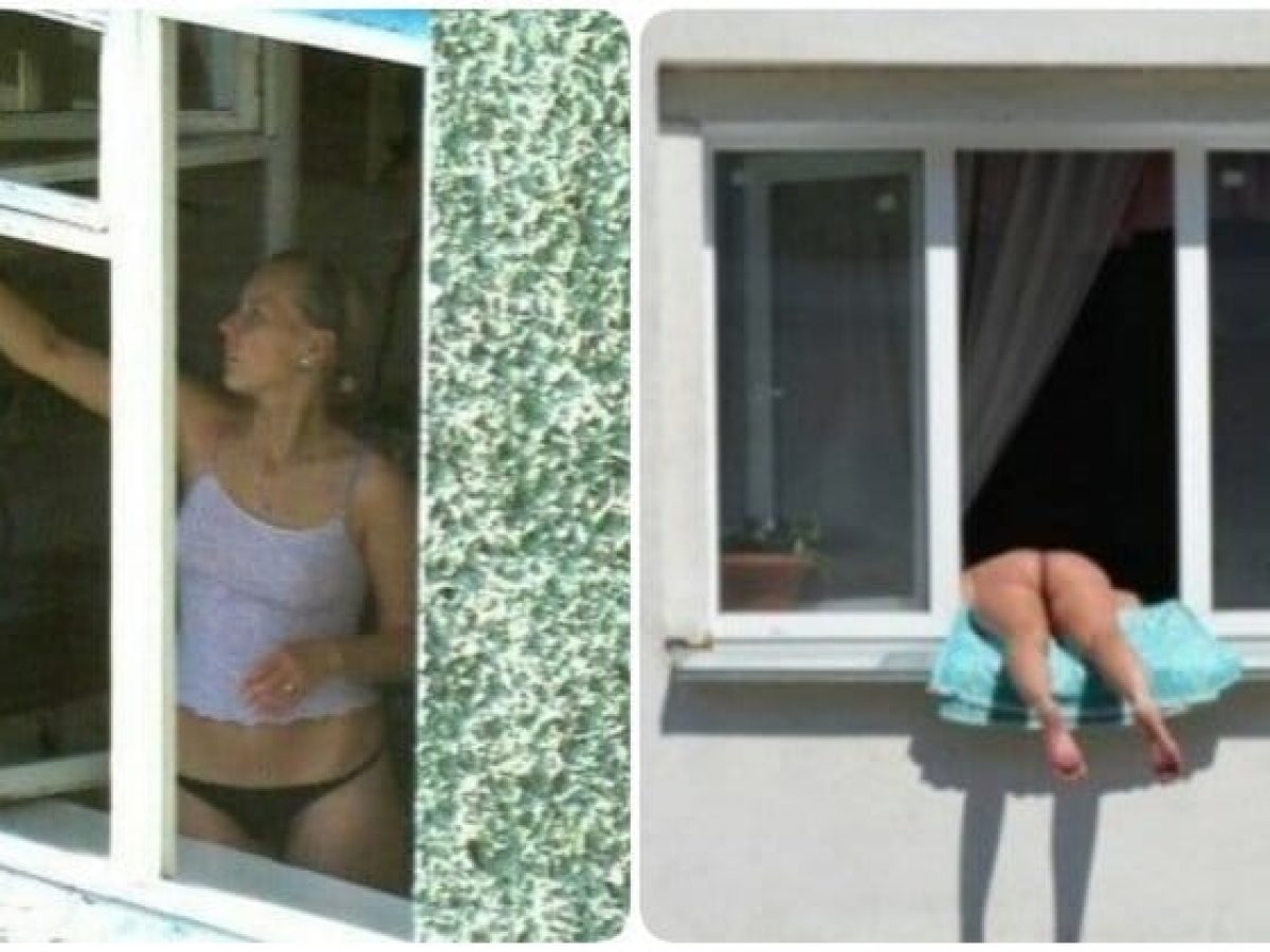 голая женщина в окне фото фото 23