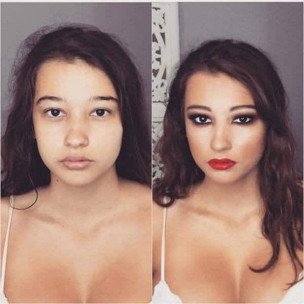 Сила макияжа! 13 фото девушек, прошедших через яркую трансформацию