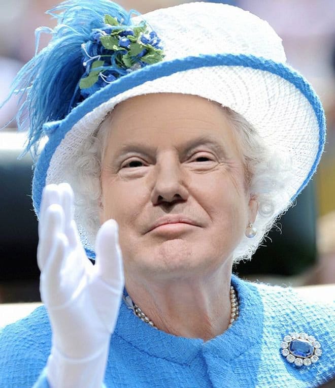 Если бы Дональд Трамп был британской королевой