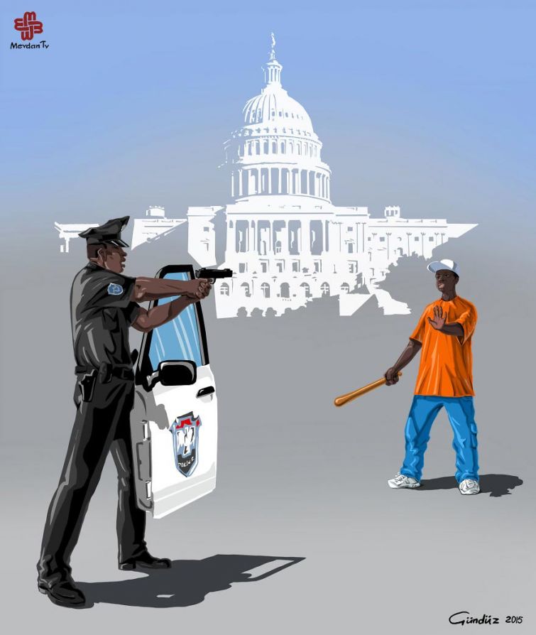 Вот как на самом деле выглядят полицейские в разных странах мира: 14 сатирических иллюстраций Приколы,показалось,странное,художник