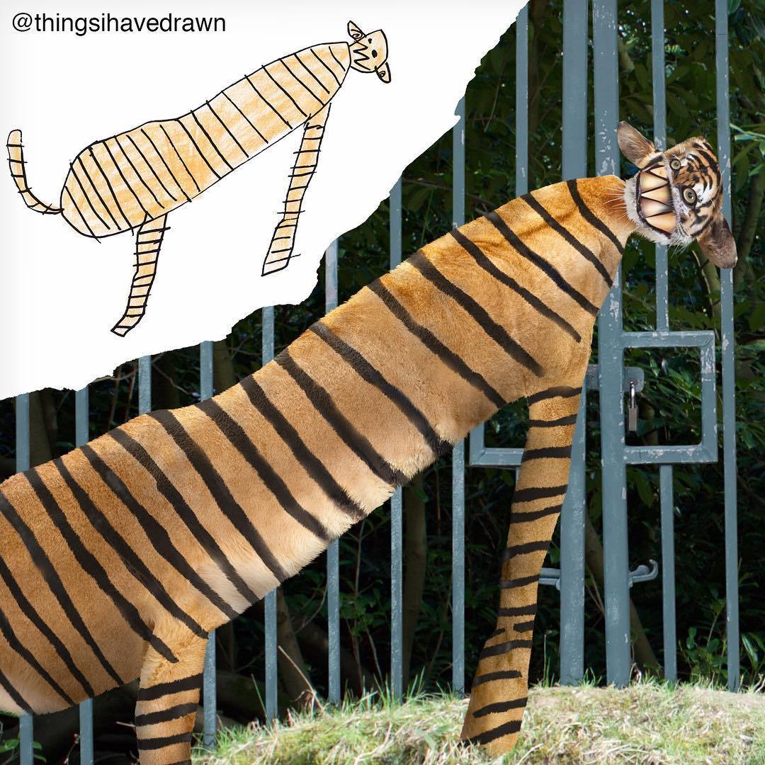 рисунок тигра