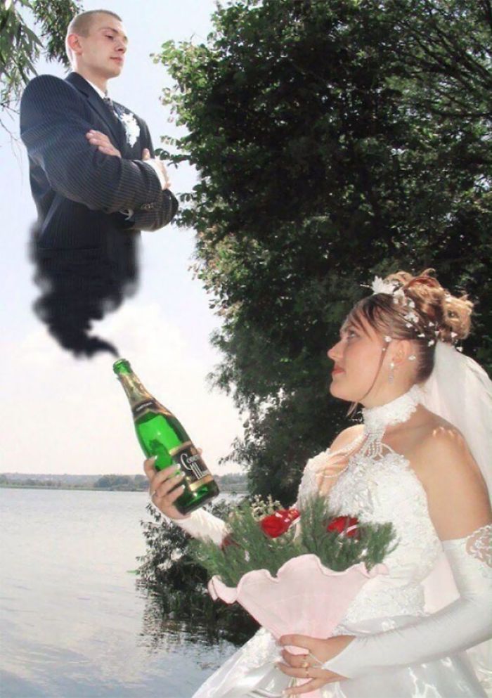 невеста и джинн из бутылки