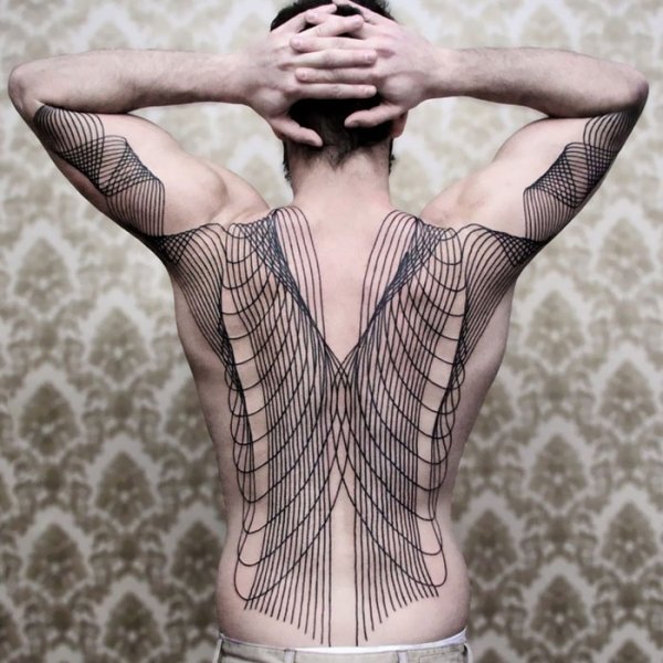 12 татуировок на спине, которые впечатляют своей идеей и реализацией! Это интересно,странное,тату,татуировки,фото
