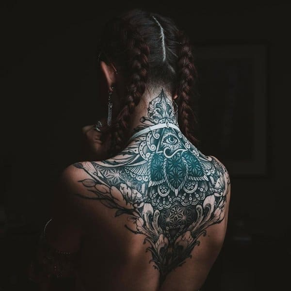 12 татуировок на спине, которые впечатляют своей идеей и реализацией! Это интересно,странное,тату,татуировки,фото