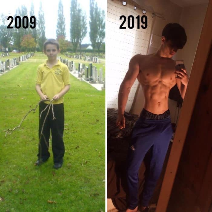 парень в 2009 и в 2019 году