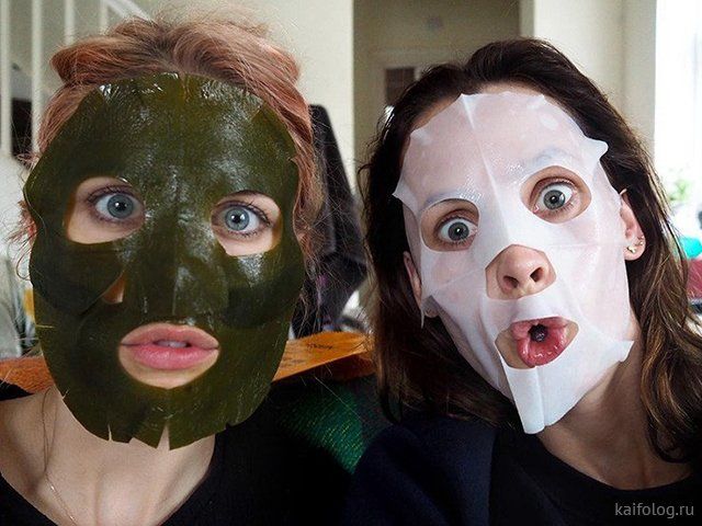 Девушки в масках  Приколы,kaifolog,ru,девушка,женщины,маски