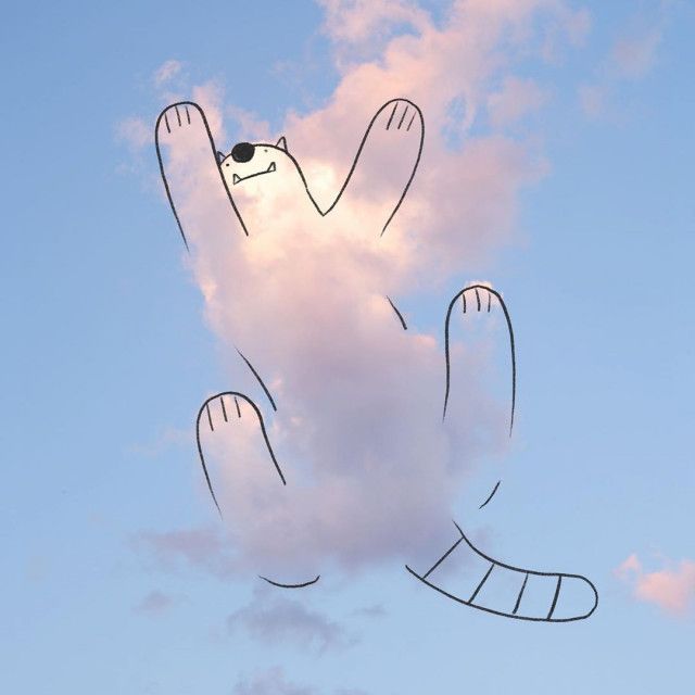 Смешные рисунки на облаках 