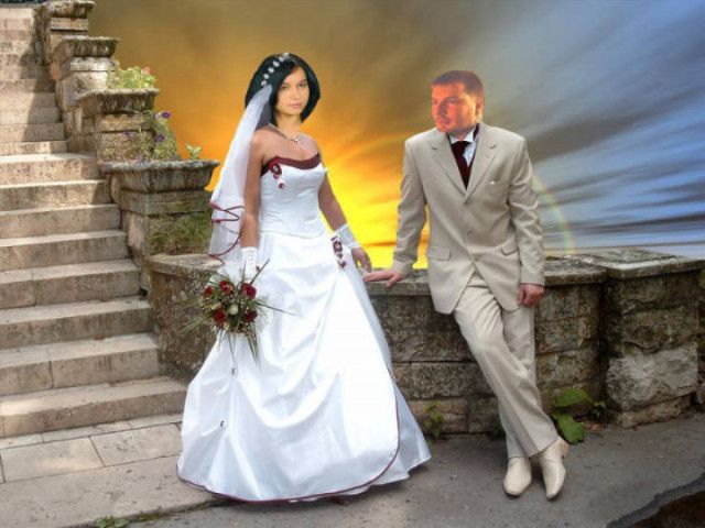 Свадебный фотошоп – бессмысленный и беспощадный Приколы,myprikol,com,фотошоп